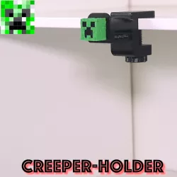 Creeper-holder Headphone Holder Headset stand setup minecraf creeper