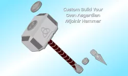 Custom Build YOUR Asgardian Mjolnir Hammer | Design Your Own Hammer | Wall Mount Option Available| By Collins Creations 3D