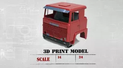 Custom Cab OLDScanya Truck STL for RC