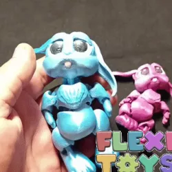CUTE FLEXI PRINT-IN-PLACE CHRISTMAS RABBIT