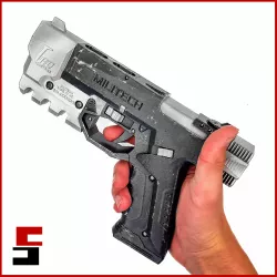 Cyberpunk 2077 Militech M-10AF Pistol Prop Cosplay Gun