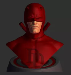 Daredevil bust by Guido Vicario