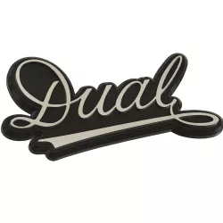 Dual logo turntable record player vinyl