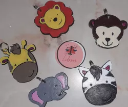 Elephant animal keychain