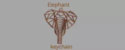 Elephant keychain