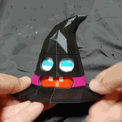 Face Changing Halloween Witch Hat