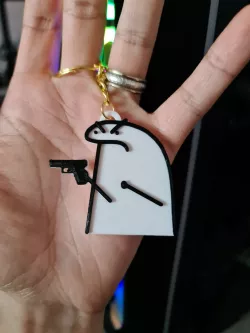 Flork keychain with pisola