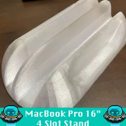 Four Slot Vertical Laptop Stand