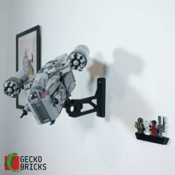 Gecko Bricks Wall Mount for Star Wars The Razor Crest Mandalorian Ship 75292