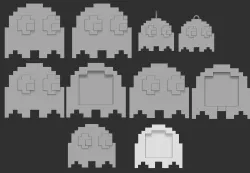 Ghost Pacman Retro 3D print model