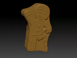Gingerbread Man - MOLD BATH BOMB, SOLID SHAMPOO