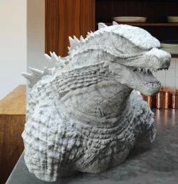 godzilla bust dinosaur