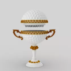 golf-trophy weed whacker / grinder