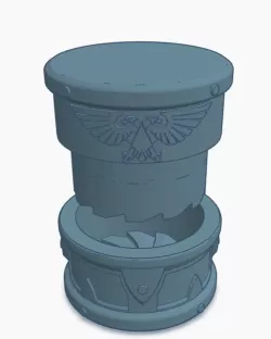 GRINDER GRINDER GRINDER GRINDER GRINDER WEED IMPERIUM 50X50X48MM TURBINE 40MM EASY PRINT WITHOUT SUPPORTS