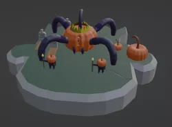 Halloween diorama