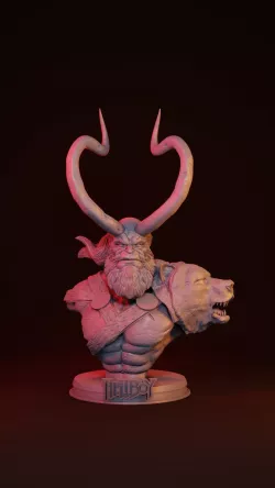 Hellboy bust
