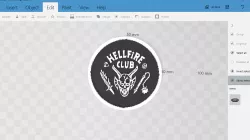 hellfire logo coaster