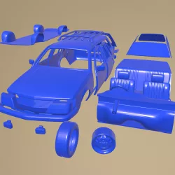 HOLDEN COMMODORE WAGON 1981 PRINTABLE CAR IN SEPARATE PARTS