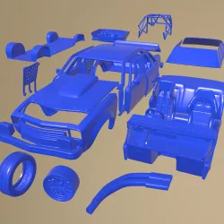 HOLDEN TORANA 4 DOOR RACE CAR 1977 PRINTABLE CAR IN SEPARATE PARTS