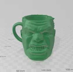 Hulk cup glass matt cup