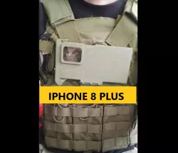 IPHONE 8 Plus PALS Armor Plate Carrier Phone Molle Mount