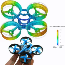 JJRC H36 Dron body - FEM optimized (lighter and stronger)