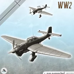 Junkers Ju 87 Stuka - WW2 German Germany Luftwaffe Flames of War Bolt Action 15mm 20mm 25mm 28mm 32mm