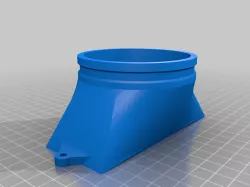 K40 Laser cutter 3" / 80mm fume extraction adapter