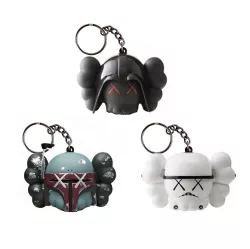 Kaws Keychain Keychain Mandalorian x Stormtrooper x Darth Vader