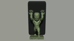 Kid Hulk cell phone holder