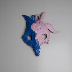 KINDRED SPIRIT VALENTINE DAY MEDAL 3D PRINT MODEL