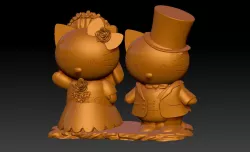 KITTY Wedding Doll Decoration