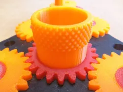 Knurled Center Knob for Napier Deltic Engine Model by zefram