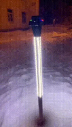 Light staff for camping