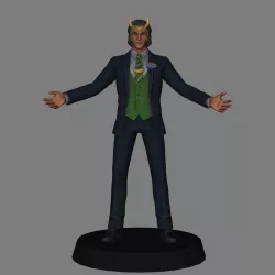 Loki for President - Loki low poly 3d print