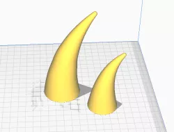 LOKI Horn | BULL HORN | 50mm base plus BONUS: 40mm Base added