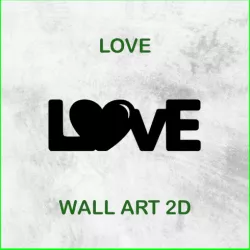 LOVE WALL ART 2D 03