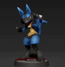 LUCARIO V2 Fighting pose - POKÉMON FIGURINE - POKÉMON UNITE