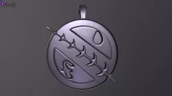 Mandalorian Crest Pendant magnet