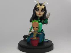 Mantis and Groot