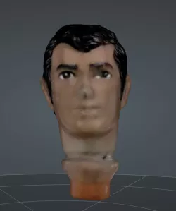 Mego Stlye Shazam - Peter Parker head