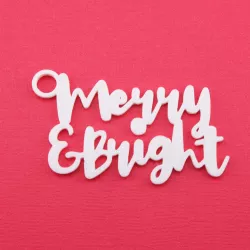 Merry & Bright - Christmas Gift Tag