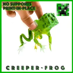 MINECRAFT Flexi Creeper Toad Frog articulated print-in-place no supports
