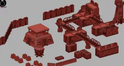 Modular Sci Fi Outpost. No supports needed! Free commercial license
