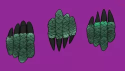 MONSTER CLAWS BOOKMARK TWO MODELS, HALLOWEEN
