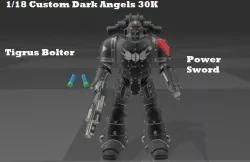New Custom 1/18 Dark Angels 30K Space Marine
