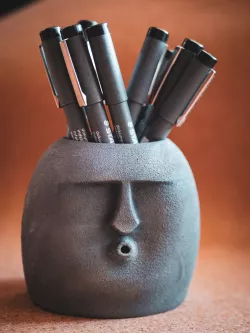 Oof Stone pen holder (or small planter)