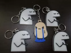 Papa sad - Key ring