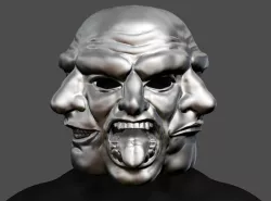 Payday 2 - Horror Mask - Greek Tragedy Halloween Cosplay STL File
