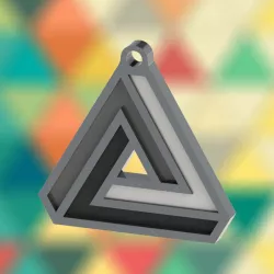 Penrose Triangle Keychain
